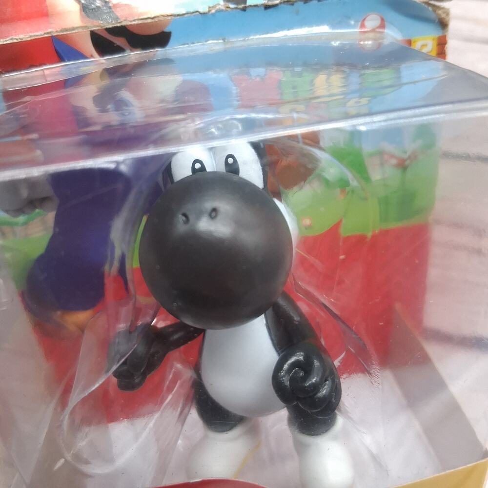 Super Mario Nintendo Exclusive Black Yoshi 2.5" Figure Jakks Pacific Damaged Box - Picture 13 of 15
